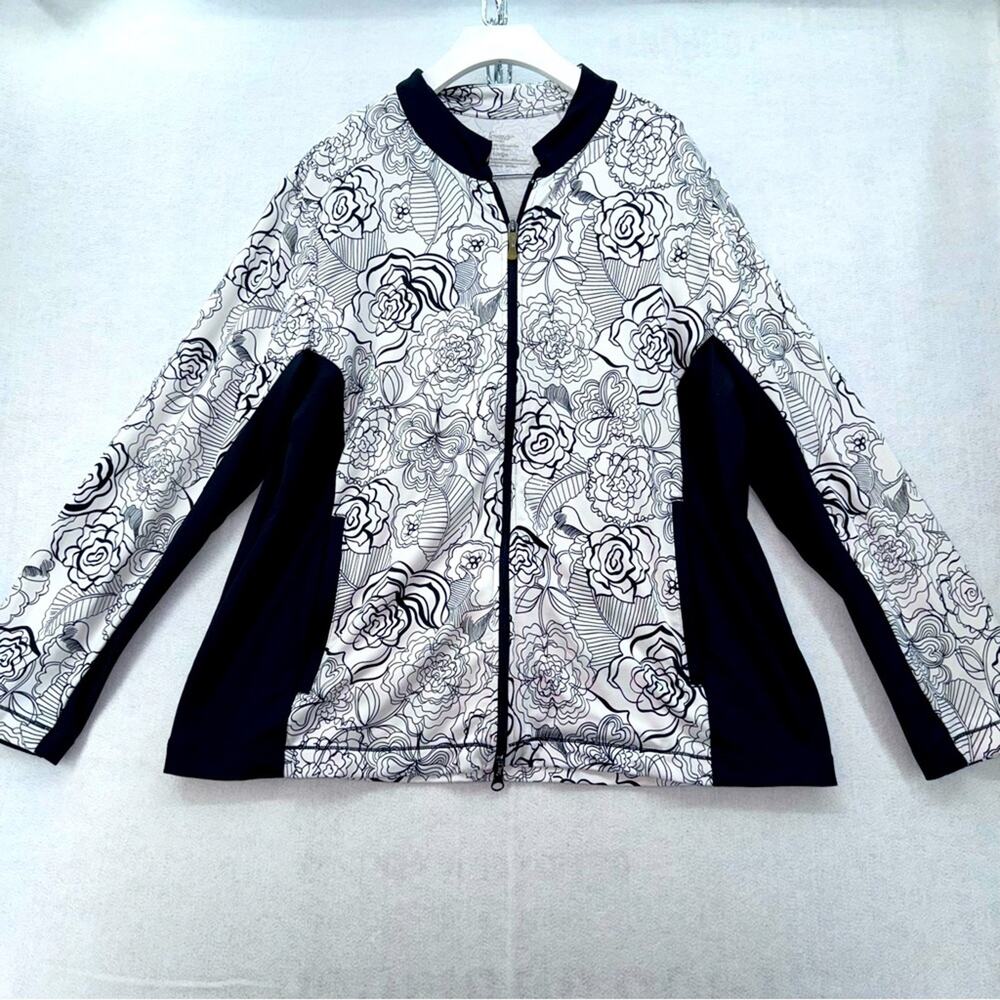 Soma Black and White Floral Sport Jacket